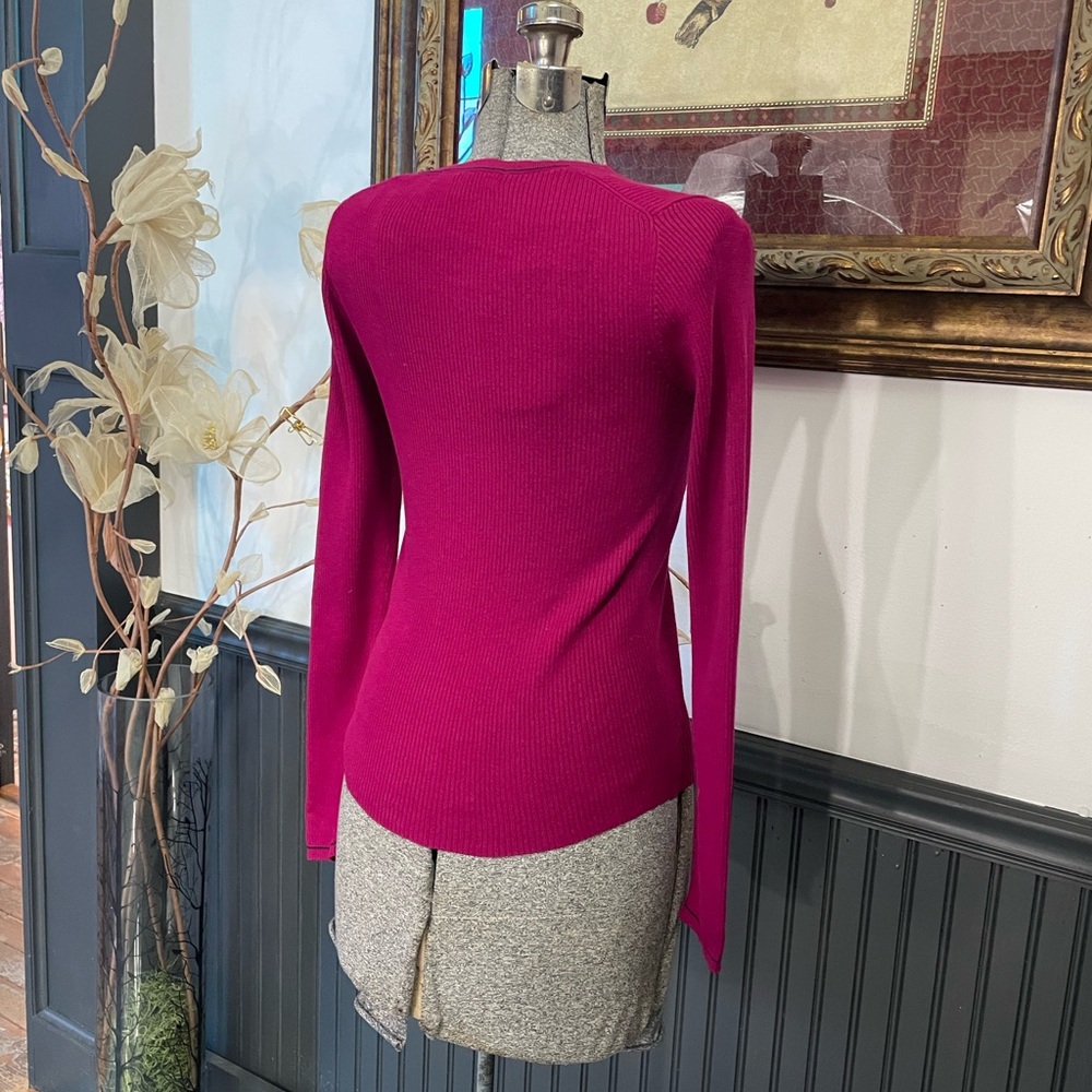 Ines De La Fressange Paris X Uniqlo Cotton Ribbed Knit Cardigan - Sz S 🧡🎀 - Picture 7 of 10